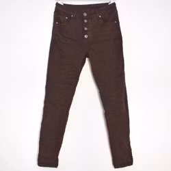 Jeans med Knappar MARRONE - 3D Denim