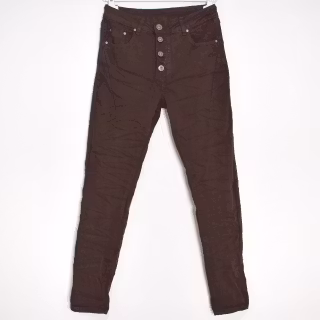 Jeans med Knappar MARRONE - 3D Denim
