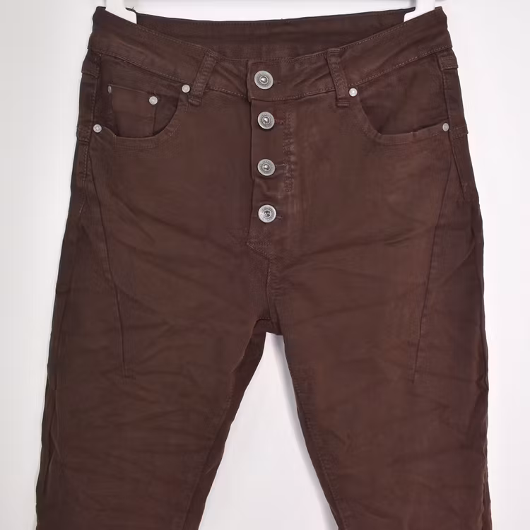 Jeans med Knappar MARRONE - 3D Denim