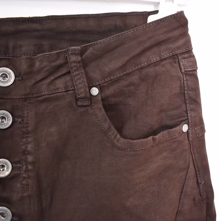 Jeans med Knappar MARRONE - 3D Denim