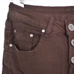 Jeans med Knappar MARRONE - 3D Denim