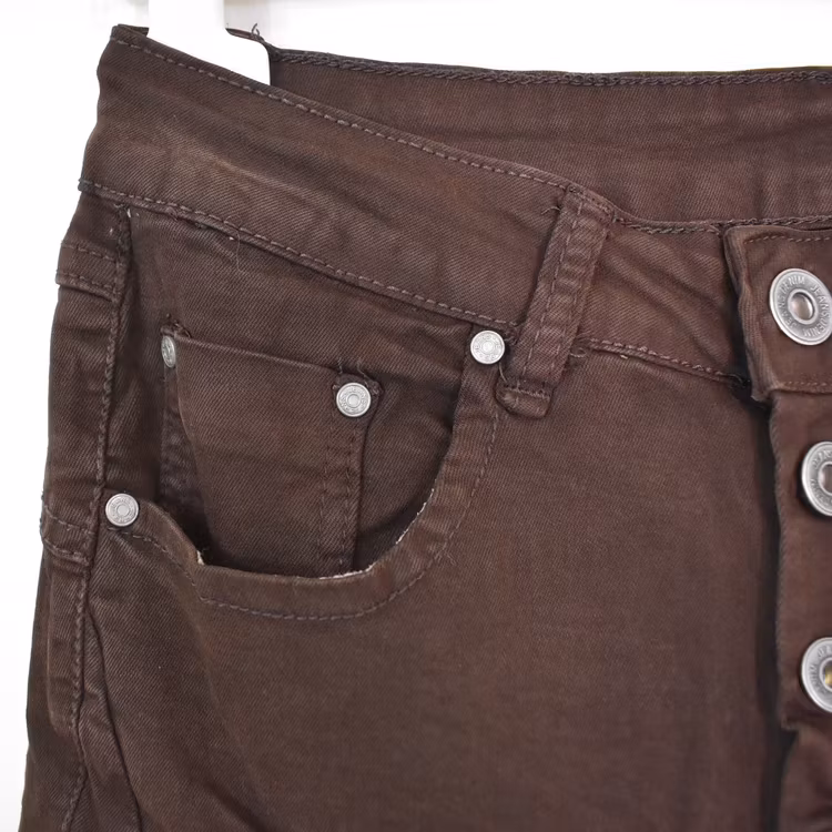 Jeans med Knappar MARRONE - 3D Denim