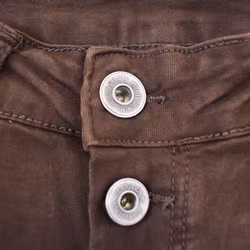 Jeans med Knappar MARRONE - 3D Denim