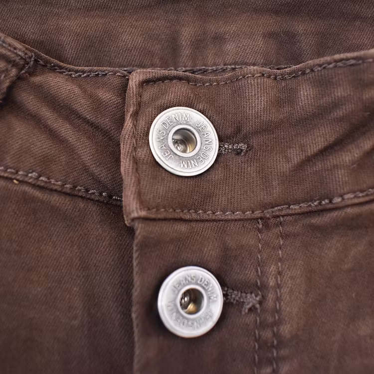 Jeans med Knappar MARRONE - 3D Denim