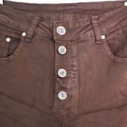 Jeans med Knappar MARRONE - 3D Denim