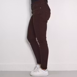 Jeans med Knappar MARRONE - 3D Denim