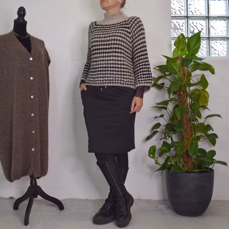 Stickad tröja Fatima BEIGE - Marta du Chateau