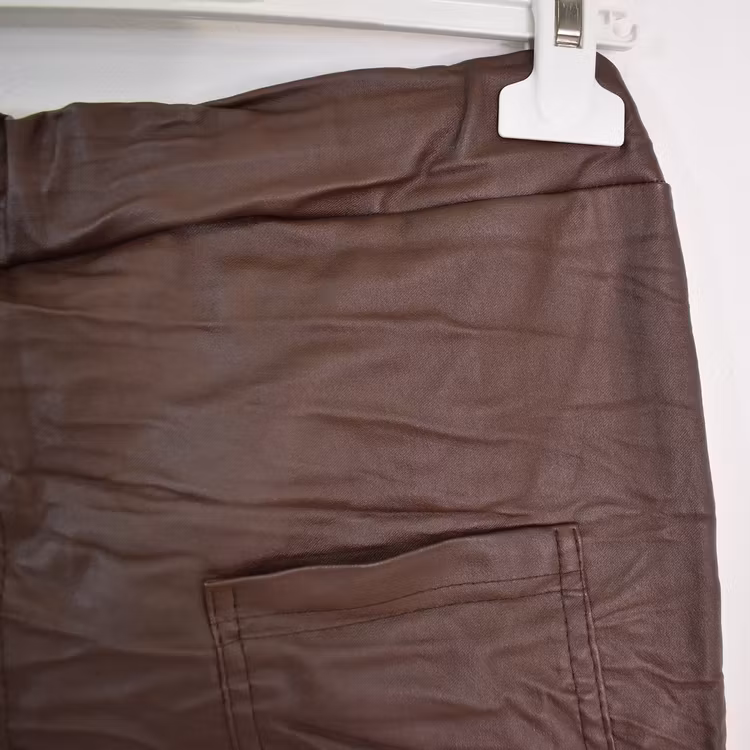 Byxa Lorena Vaxad BRUN - Mix By Heart