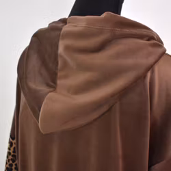 Hoodieklänning Velour Emily BRUN - Camicia