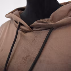 Hoodieklänning Velour Emily BRUN - Camicia