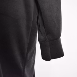 Hoodieklänning Velour Emily SVART - Camicia