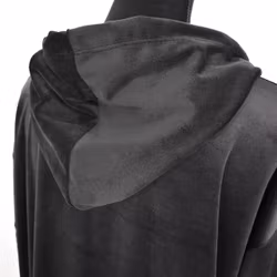 Hoodieklänning Velour Emily SVART - Camicia