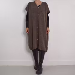 Stickad klänning/väst Joelle BRUN - Camicia