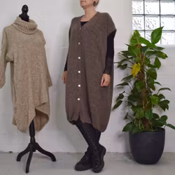 Stickad klänning/väst Joelle BRUN - Camicia