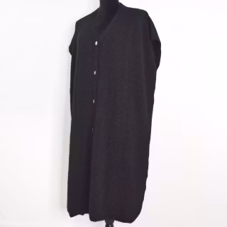 Stickad klänning/väst Joelle SVART - Camicia