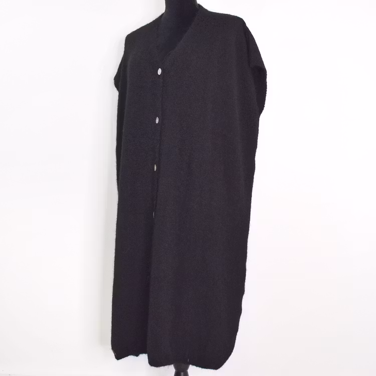 Stickad klänning/väst Joelle SVART - Camicia