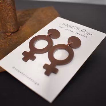 Örhänge Venus BRUN - SoMaBelle Design