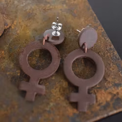 Örhänge Venus BRUN - SoMaBelle Design