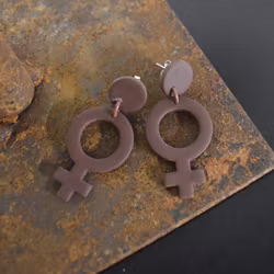 Örhänge Venus BRUN - SoMaBelle Design