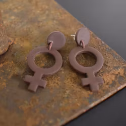 Örhänge Venus BRUN - SoMaBelle Design