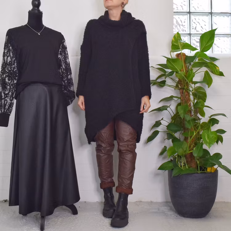 Långtröja Omlott Melody SVART - Mix By Heart