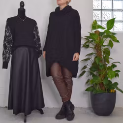 Långtröja Omlott Melody SVART - Mix By Heart