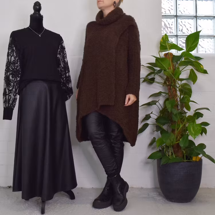 Långtröja Omlott Melody BRUN - Mix By Heart