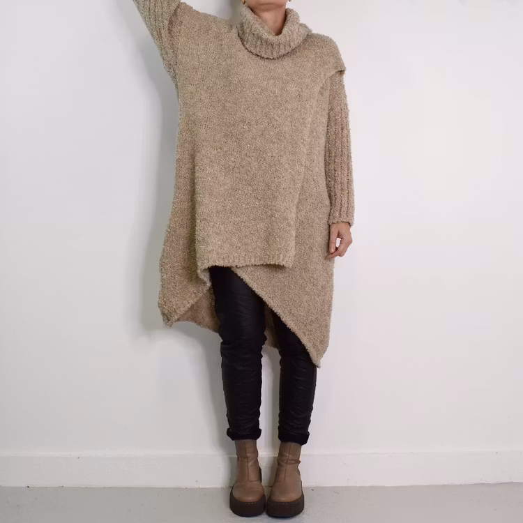 Långtröja Omlott Melody BEIGE - Mix By Heart