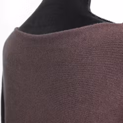 Finstickad tröja Volangärm CHOCOLAT