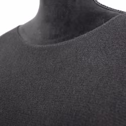 Finstickad Ponchotröja Sia SVART - Marta du Chateau