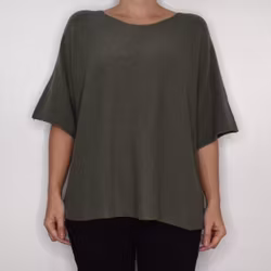 Finstickad Ponchotröja Sia MILITARY - Marta du Chateau