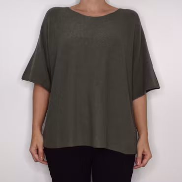 Finstickad Ponchotröja Sia MILITARY - Marta du Chateau