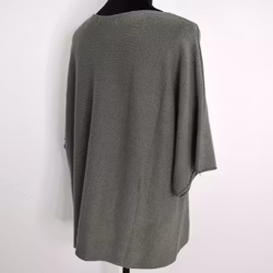 Finstickad Ponchotröja Sia MILITARY - Marta du Chateau