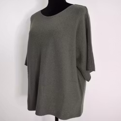 Finstickad Ponchotröja Sia MILITARY - Marta du Chateau