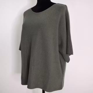 Finstickad Ponchotröja Sia MILITARY - Marta du Chateau