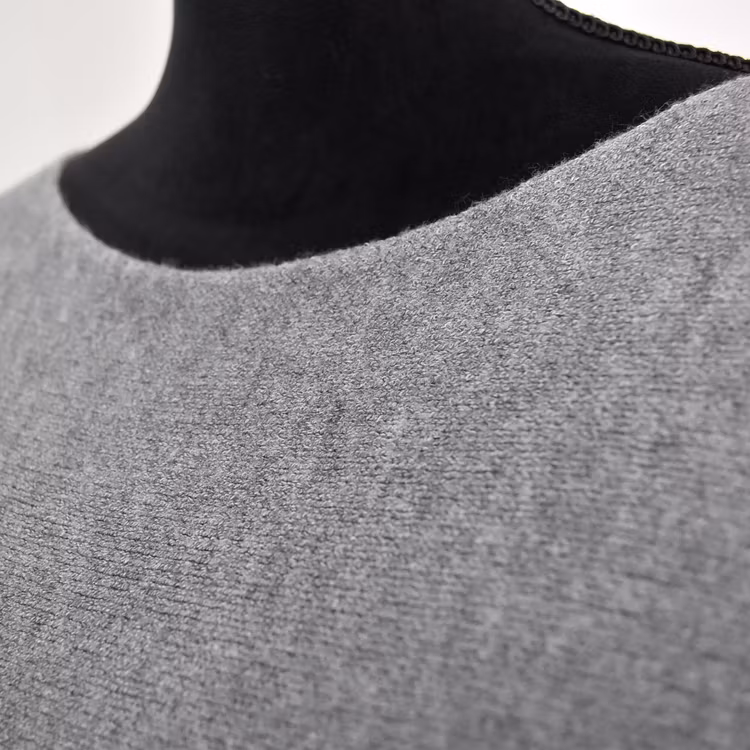 Finstickad Ponchotröja Sia MEDIUM GRÅ - Marta du Chateau