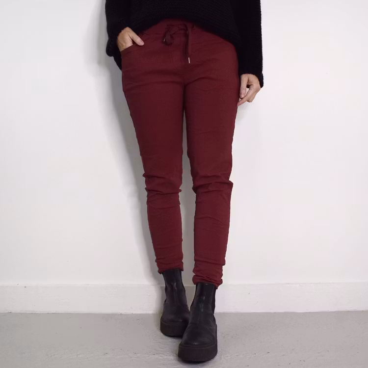 Stretchig Byxa Alva VINRÖD