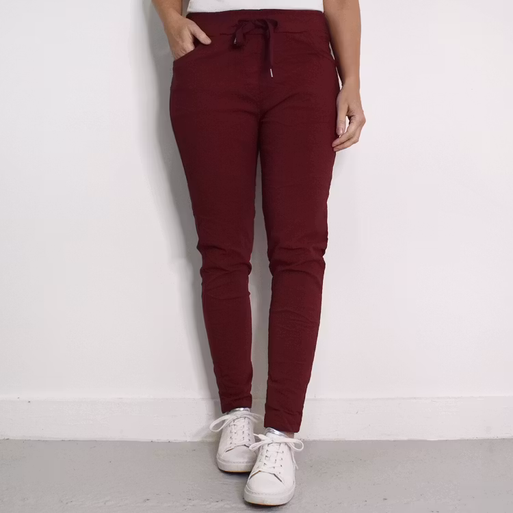 Stretchig Byxa Alva VINRÖD