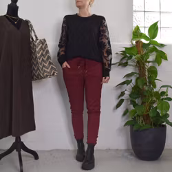 Stretchig Byxa Alva VINRÖD