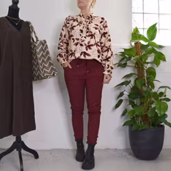 Stretchig Byxa Alva VINRÖD