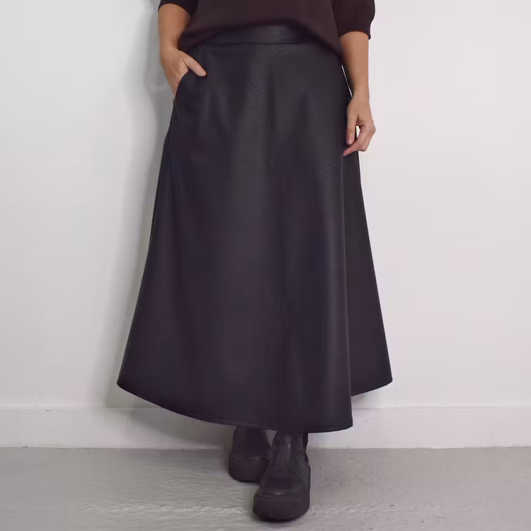 Kjol Alexia Vaxad SVART - Mix By Heart