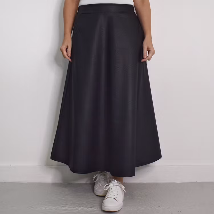 Kjol Alexia Vaxad SVART - Mix By Heart