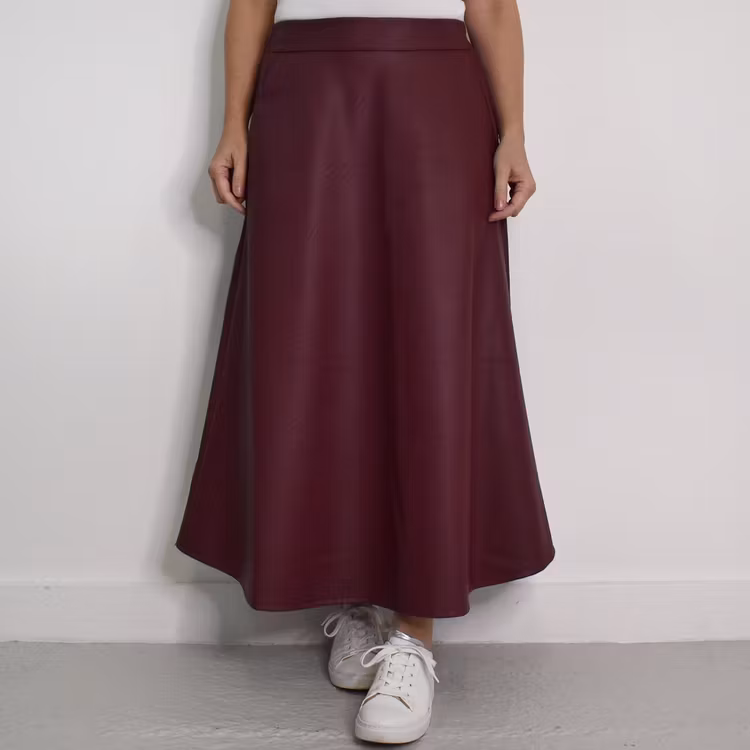 Kjol Alexia Vaxad VINRÖD - Mix By Heart