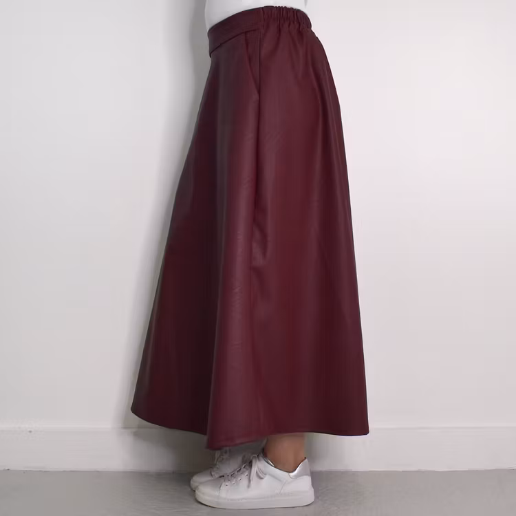 Kjol Alexia Vaxad VINRÖD - Mix By Heart