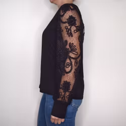 Topp Yvette SVART - Mix By Heart