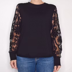 Topp Yvette SVART - Mix By Heart