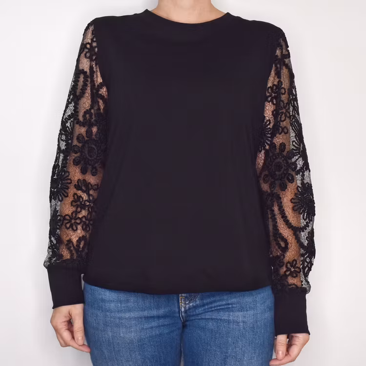 Topp Yvette SVART - Mix By Heart