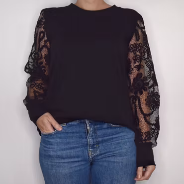 Topp Yvette SVART - Mix By Heart