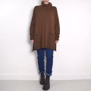 Långtröja Polo Vendela BRUN - Mix By Heart