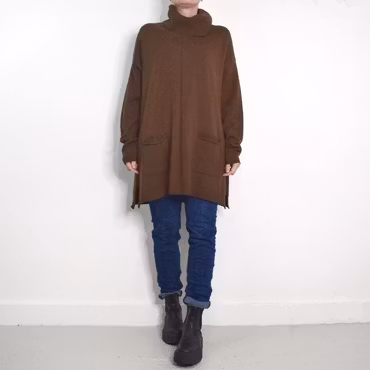 Långtröja Polo Vendela BRUN - Mix By Heart